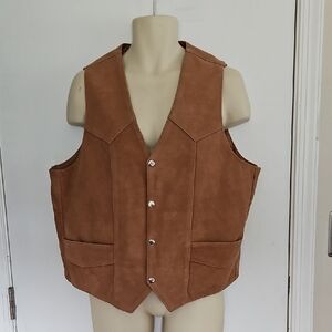 Allstate Leather Concealed Carry Vest Size L